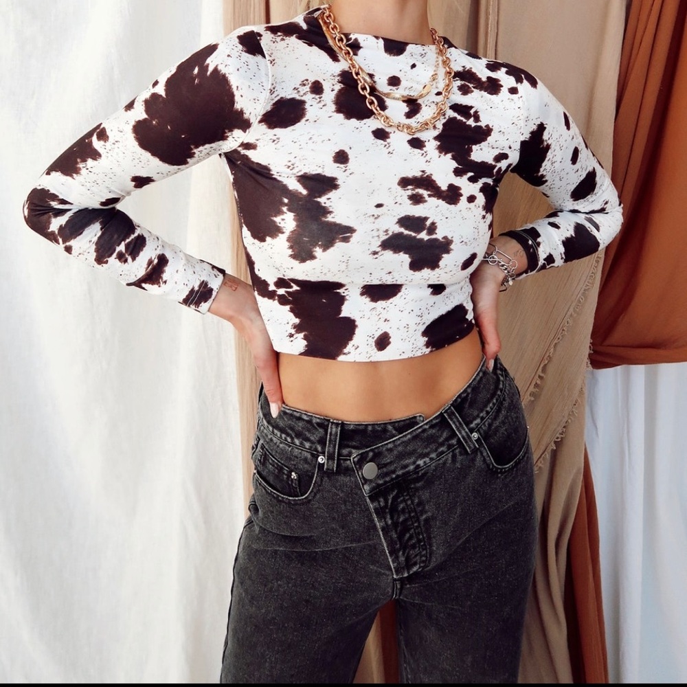 Cow sleeve top!